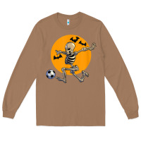 Toasted Coconut skeleton soccer player funny halloween blood moon Long Sleeve Tee - DesignPulse