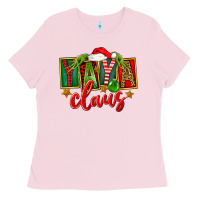 Bubblegum Pink Christmas Yaya Claus Ladies Tee - FaDigitalArtStudio