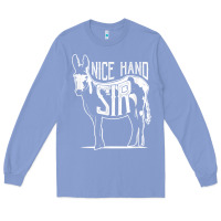 Colony Blue Nice Hand Sir Donkey Poker Funny Gambling Design For Fans Long Sleeve Tee - DesignPulse