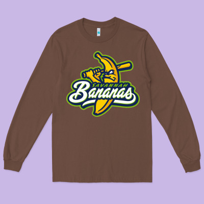 Bananas Long Sleeve Tee Designed By Designpulse