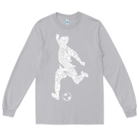 Moon Dust soccer player ball Long Sleeve Tee - DesignPulse