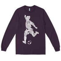 Plum soccer player ball Long Sleeve Tee - DesignPulse