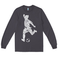 Smoke soccer player ball Long Sleeve Tee - DesignPulse