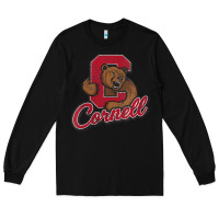 Black cornell Long Sleeve Tee - DesignPulse