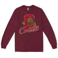 Burgundy cornell Long Sleeve Tee - DesignPulse