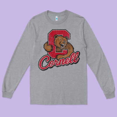 Cornell Long Sleeve Tee Designed By Designpulse