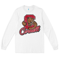 White cornell Long Sleeve Tee - DesignPulse
