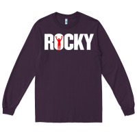 Plum boxer r o c k y Long Sleeve Tee - DesignPulse