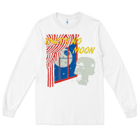 White that's no moon Long Sleeve Tee - DesignPulse