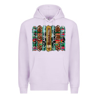 Lilac football serape cowhide turquoise glitter  brushstrokes Premium Hoodie - Artiststas