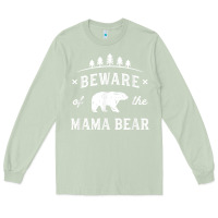 Matcha beware mama bear mom protect strong mother graphic clip art t shirt Long Sleeve Tee - DesignPulse