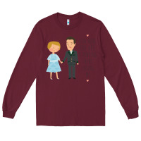 Burgundy sound of music - loving me Long Sleeve Tee - DesignPulse