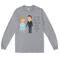 Heather Grey sound of music - loving me Long Sleeve Tee - DesignPulse