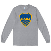 Heather Grey Boca Juniors Long Sleeve Tee - DesignPulse
