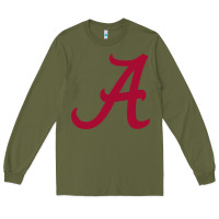 Army Green -alabama athletics Long Sleeve Tee - DesignPulse