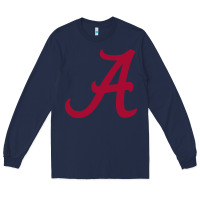 Navy -alabama athletics Long Sleeve Tee - DesignPulse