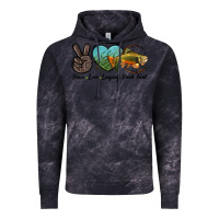 Cloud Black Peace Love Leaping Brook Trout Vintage Hoodie - LillyAllenDesigns