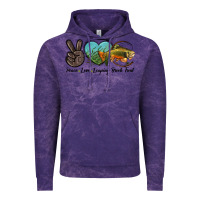 Cloud Purple Peace Love Leaping Brook Trout Vintage Hoodie - LillyAllenDesigns