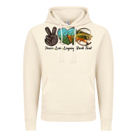 Vintage Artic Peace Love Leaping Brook Trout Vintage Hoodie - LillyAllenDesigns