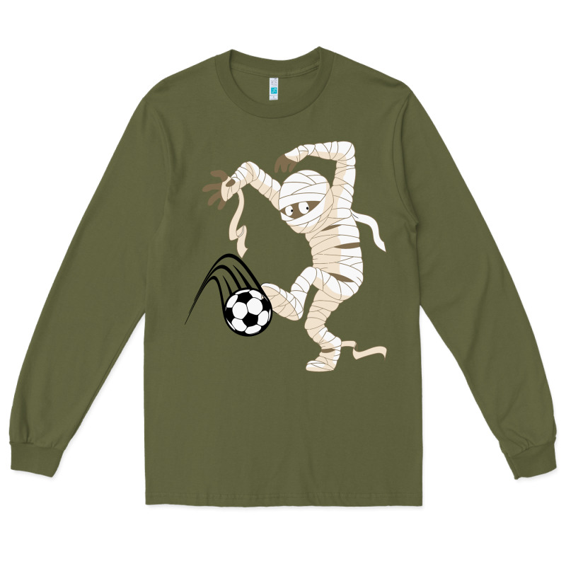 Funny Halloween Soccer Ball Long Sleeve Tee by DesignPulse | Teevron