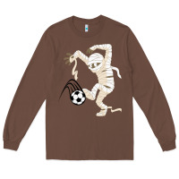 Chestnut funny halloween soccer ball Long Sleeve Tee - DesignPulse