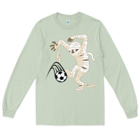 Matcha funny halloween soccer ball Long Sleeve Tee - DesignPulse