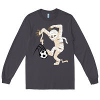 Smoke funny halloween soccer ball Long Sleeve Tee - DesignPulse