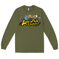 Army Green awa na awa ni clubs Long Sleeve Tee - DesignPulse