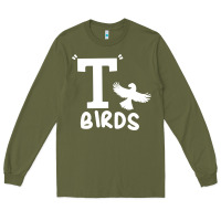 Army Green t birds greaser thunderbirds 1970s t birds pullover hoodie Long Sleeve Tee - DesignPulse