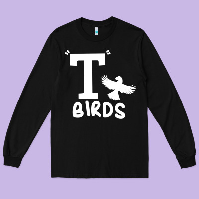 T Birds Greaser Thunderbirds 1970s T Birds Pullover Hoodie Long Sleeve Tee Designed By Designpulse