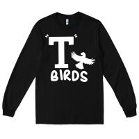 Black t birds greaser thunderbirds 1970s t birds pullover hoodie Long Sleeve Tee - DesignPulse