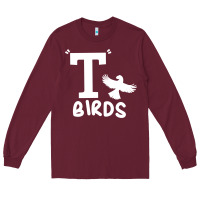 Burgundy t birds greaser thunderbirds 1970s t birds pullover hoodie Long Sleeve Tee - DesignPulse