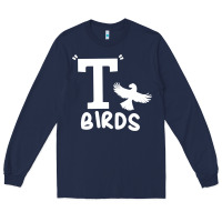 Navy t birds greaser thunderbirds 1970s t birds pullover hoodie Long Sleeve Tee - DesignPulse