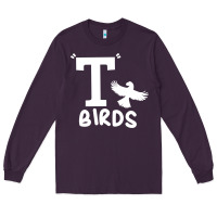 Plum t birds greaser thunderbirds 1970s t birds pullover hoodie Long Sleeve Tee - DesignPulse
