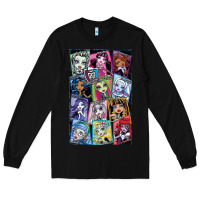 Black monster high character Long Sleeve Tee - DesignPulse