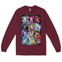 Burgundy monster high character Long Sleeve Tee - DesignPulse