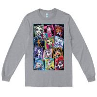 Heather Grey monster high character Long Sleeve Tee - DesignPulse