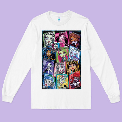 Monster High Character Long Sleeve Tee Designed By Designpulse
