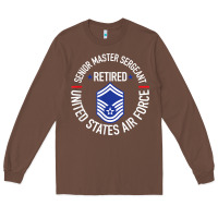 Chestnut senior master sergeant retired air force retirement gifts t shirt Long Sleeve Tee - DesignPulse