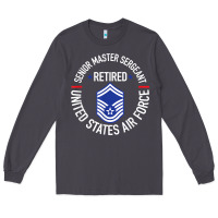 Smoke senior master sergeant retired air force retirement gifts t shirt Long Sleeve Tee - DesignPulse
