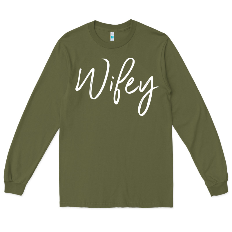 Wifey Sweat(b) Long Sleeve Tee by DesignPulse | Teevron