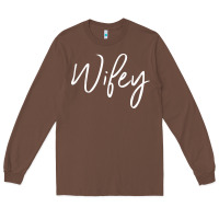 Chestnut wifey sweat(b) Long Sleeve Tee - DesignPulse