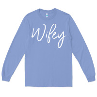 Colony Blue wifey sweat(b) Long Sleeve Tee - DesignPulse