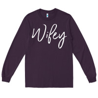 Plum wifey sweat(b) Long Sleeve Tee - DesignPulse