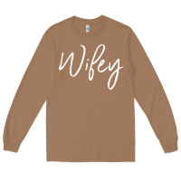 Toasted Coconut wifey sweat(b) Long Sleeve Tee - DesignPulse