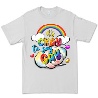 Dove Grey its okay to say gay pride Premium Tee - FaDigitalArtStudio