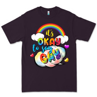 Plum its okay to say gay pride Premium Tee - FaDigitalArtStudio
