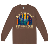 Chestnut redwood national park california retro vintage cam Long Sleeve Tee - DesignPulse