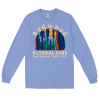 Colony Blue redwood national park california retro vintage cam Long Sleeve Tee - DesignPulse