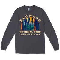 Smoke redwood national park california retro vintage cam Long Sleeve Tee - DesignPulse